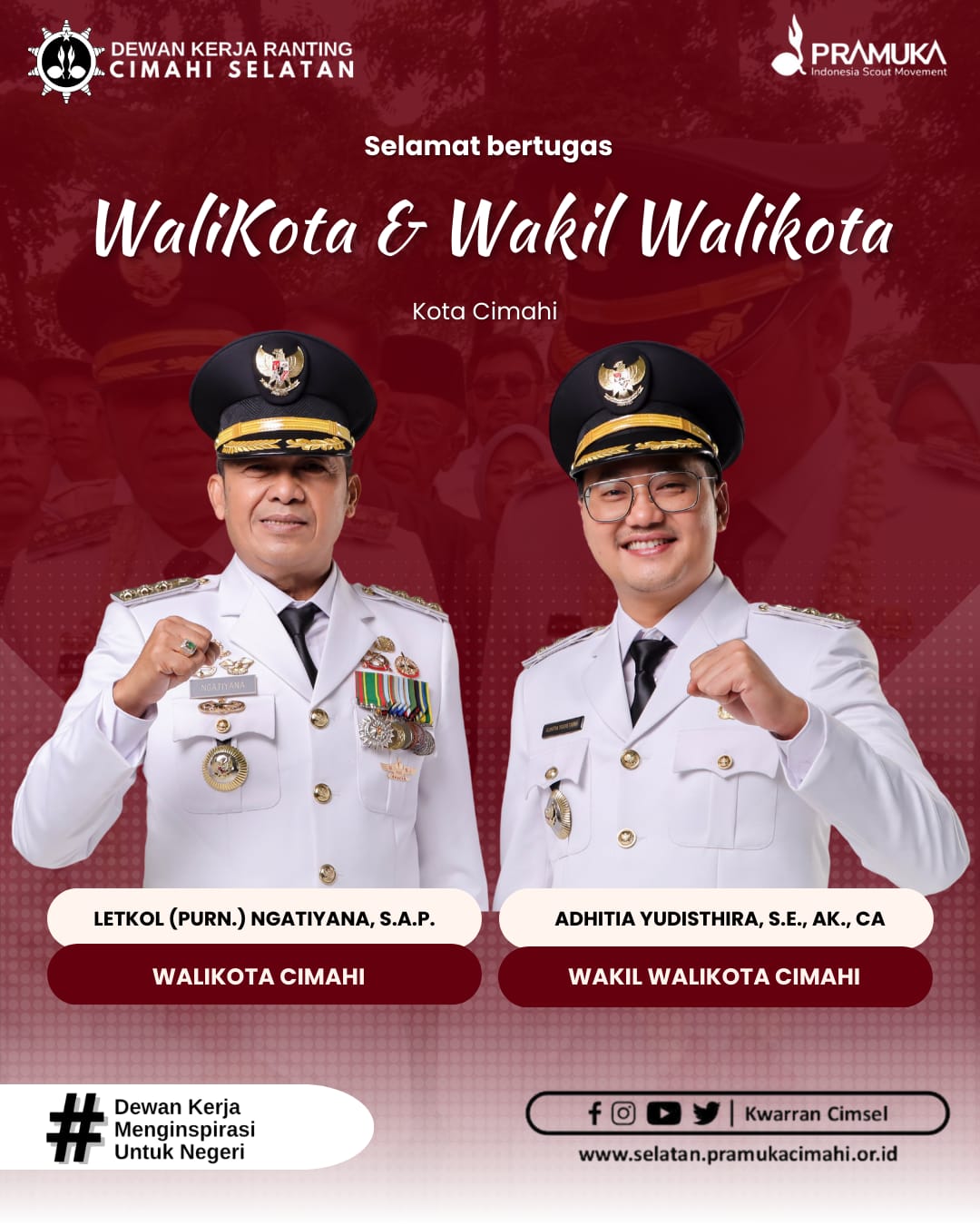 Selamat atas di Lantiknya Wali Kota dan Wakil Wali Kota Cimahi Masa Jabatan 2025-2030